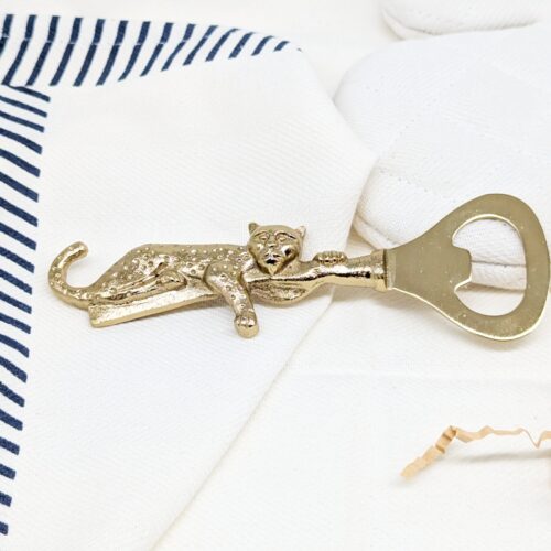 Golden Leopard Metal Bottle Opener