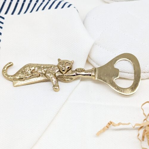 Golden Leopard Metal Bottle Opener