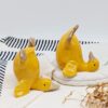 Yellow Ceramic Duck Ornament