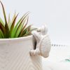 Milky White Turtle Pot Hanger Sitter